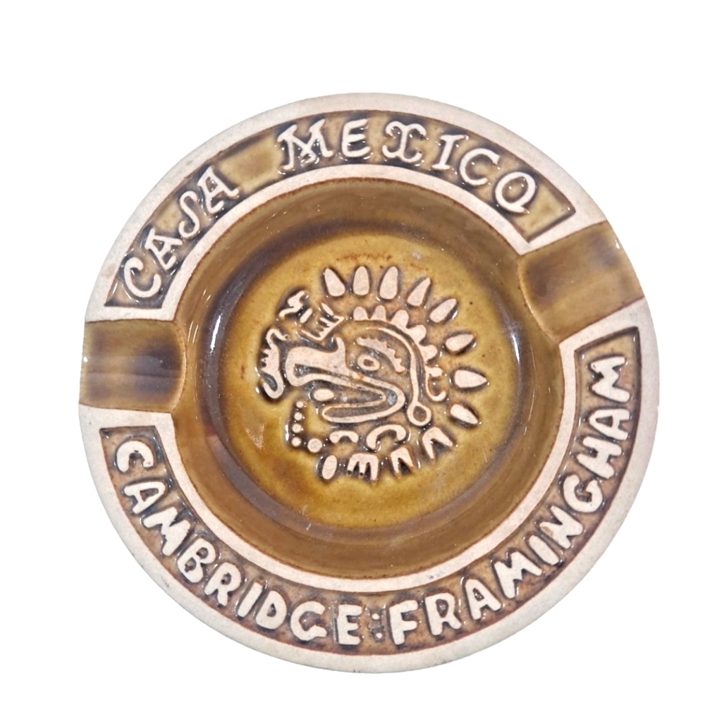 Vintage Casa Mexico Ceramic Ashtray Cambridge Framingham Souvenir